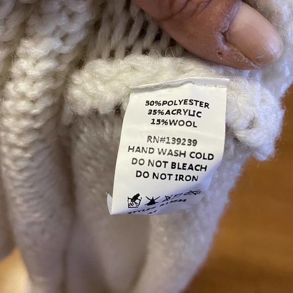 Do + Be Fringe Wool Neutral Western Cropped Bohemian Coastal Cowgirl Car… - Picture 4 of 5